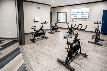 Fitness center cycle room